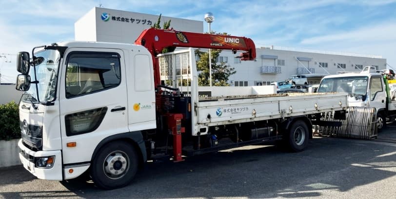 車両積込みの様子